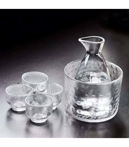 Amazon.co.jp: 酒器セット 5点セット ねこ 猫柄 かわいい 徳利1個 お